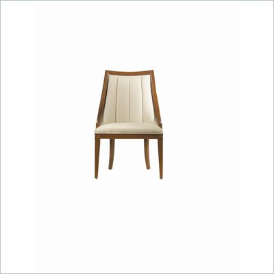 Stanley Furniture Continuum Fabric Side Chair in Candlelight Cherry Finish