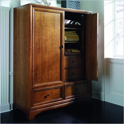 Stanley Furniture Continuum Wood TV/Wardrobe Armoire in Candlelight Cherry