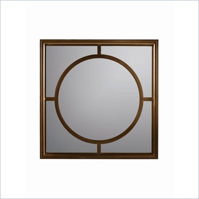 Stanley Furniture Continuum Square Metal Framed Mirror in Candlelight Cherry