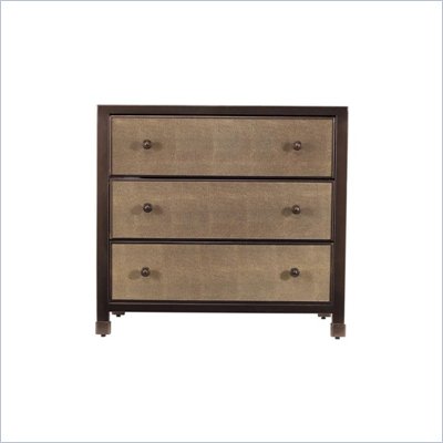 Stanley Furniture Continuum Metal Frame Bedside Chest in Candlelight Cherry