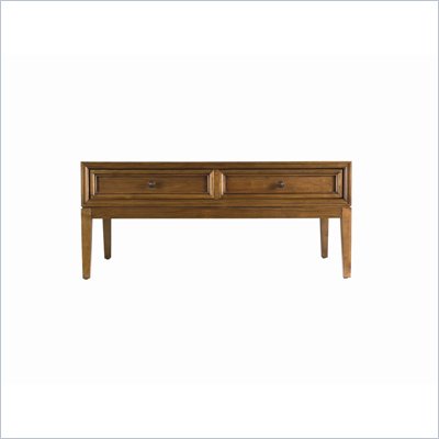 Stanley Furniture Continuum Rectangle Wood Top Cocktail Table in  Cherry
