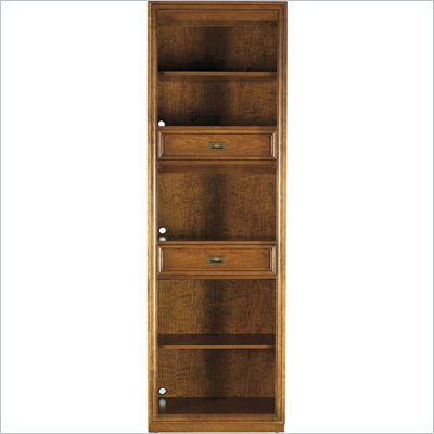 Stanley Furniture Continuum Wood Bookcase in Candlelight Cherry