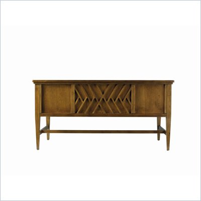 Stanley Furniture Continuum Wood Writing Desk in Candlelight Cherry