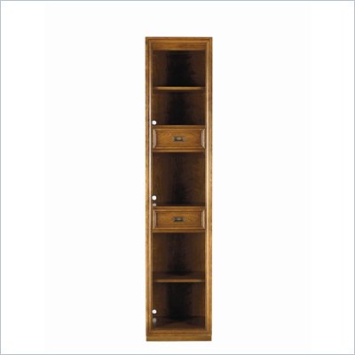 Stanley Furniture Continuum Wood Narrow Bookcase in Candlelight Cherry