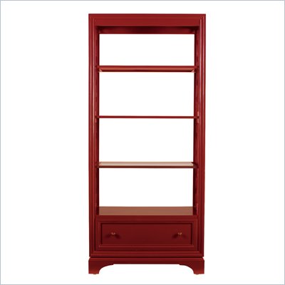 Stanley Furniture Continuum Etagere Bookcase in Cinnabar