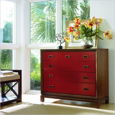 Stanley Furniture Continuum 6 Drawer Accent Chest in Cinnabar Finish