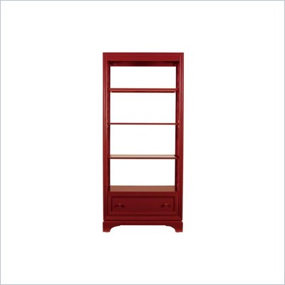 Stanley Furniture Continuum Cinnabar Etagere Bookcase with Glass Shelves