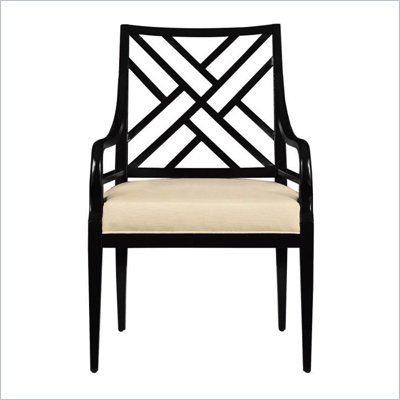 Stanley Furniture Continuum Fabric Arm Chair in Java Finish (Set of 2)