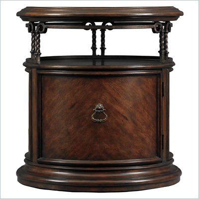 Stanley Furniture Costa Del Sol Volute Capstan Accent Table in Cordova