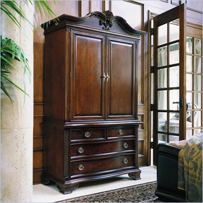 Stanley Furniture Estate Maple TV/Wardrobe Armoire in Lightly Distressed Finish