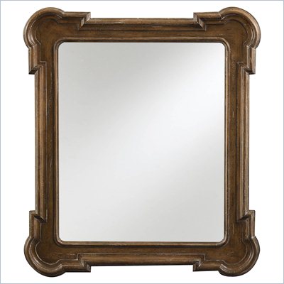 Stanley Furniture European Farmhouse Fluted Edge Mirror in Blond