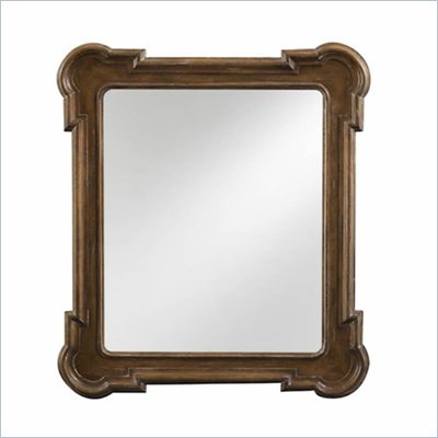 Stanley Furniture European Farmhouse Fluted Edge Mirror in Blond
