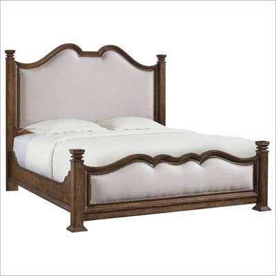 Stanley Furniture European Farmhouse Upholstered Bed in Blond