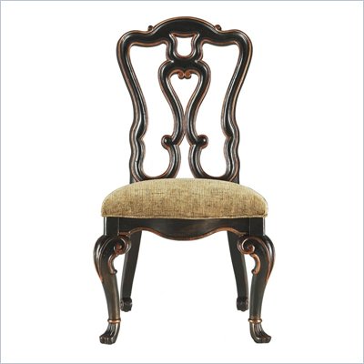 Stanley Furniture Grand Continental Florentine Side Chair in Antique Barista Finish