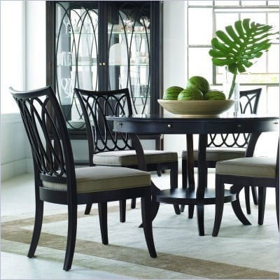 Informal Dining Room Furniture on Stanley Furniture Hudson Street Round Casual Dining Table In Dark