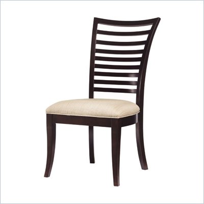 Stanley Furniture Hudson Street Fabric Side Chair in Dark Espresso Finish