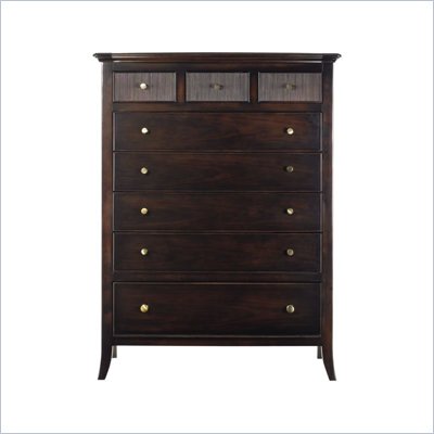 Stanley Furniture Hudson Street 8 Drawer Chest in Dark Espresso Finish