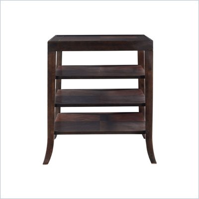 Stanley Furniture Hudson Street Dark Espresso End Table with Shelves