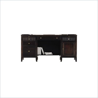 Stanley Furniture Hudson Street Wood Computer Desk in Dark Espresso
