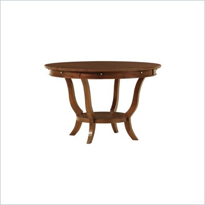 Stanley Furniture Hudson Street Round Casual Dining Table in Warm Cocoa Finish