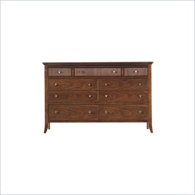 Stanley Furniture Hudson Street Warm Cocoa Tribeca 9 Drawer Double Dresser