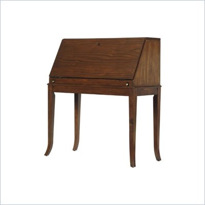 Stanley Furniture Hudson Street 39" Mercantile Drop-Front Wood Secretary Desk in Warm Cocoa