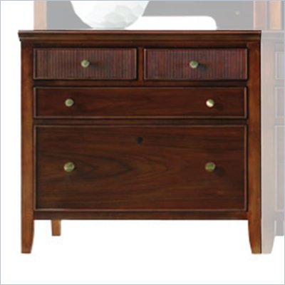 Stanley Furniture Hudson Street 4 Drawer Lateral Wood File Storage Cabinet in Cocoa