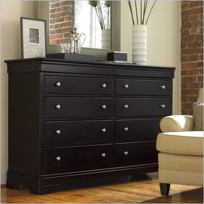 Stanley Furniture Louis Louis Black Opal Double Dresser