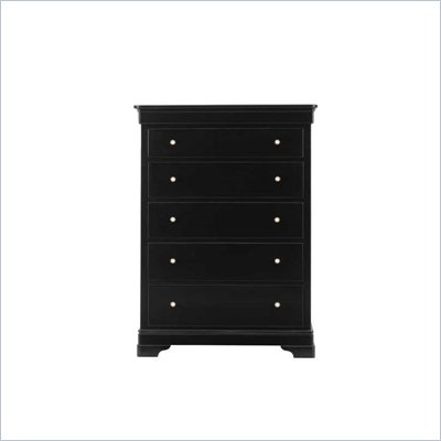 Stanley Furniture Louis Louis 8 Drawer Chest in Black Opal Finish