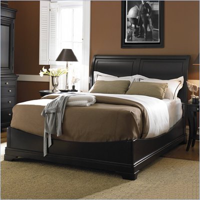 Stanley Furniture Louis Louis Black Opal Westons Low Profile Sleigh Bed
