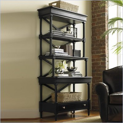 Stanley Furniture Louis Louis Black Opal In Style Birch Etagere