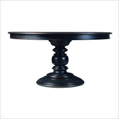 Stanley Furniture Paradise Valley Antique Ebony Round Dining Table
