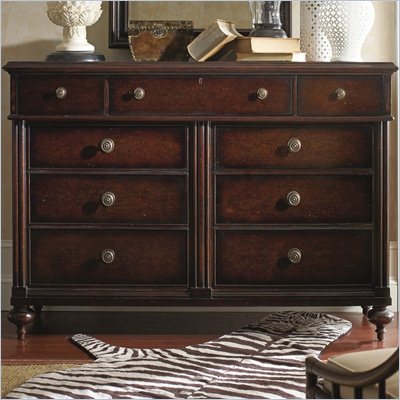 Stanley Furniture British Colonial Dresser in Dark Shell