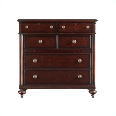 Stanley Furniture British Colonial Media Chest in Dark Shell