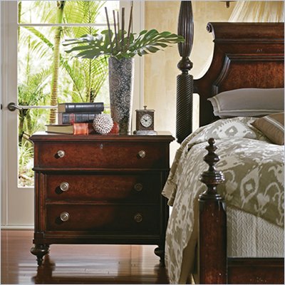 Stanley Furniture British Colonial Bachelor's Chest in Dark Shell