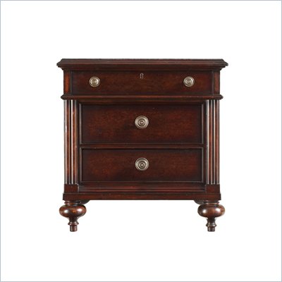 Stanley Furniture British Colonial Night Stand in Dark Shell