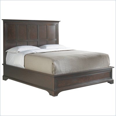 Stanley Furniture Transitional Panel Bed Polished in Sable