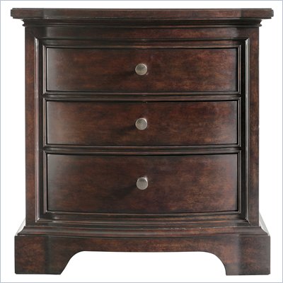 Stanley Furniture Transitional Night Stand Polished in Sable
