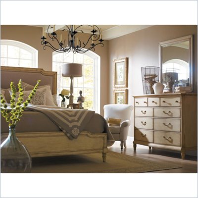 Stanley Furniture Portfolio European Cottage Dressing Chest and Mirror in White