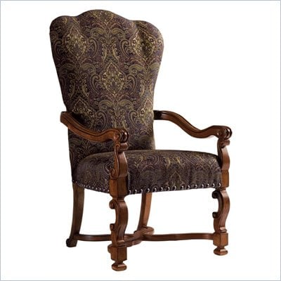  Chairs Upholstered on Stanley Furniture Santa Barbara Upholstered Arm Chair In Medium Wood