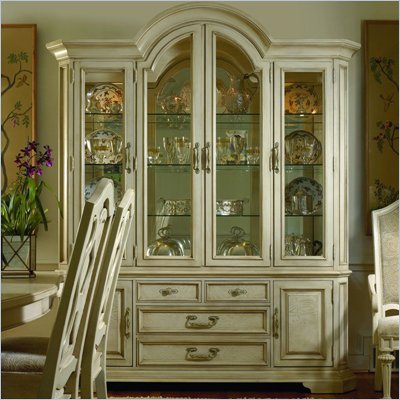 Stanley Furniture Serafina Grande Palazzo Ash China Cabinet in Frosty Almond