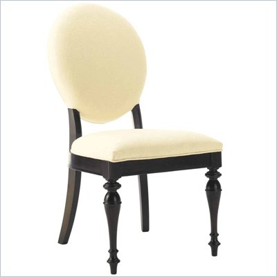 Stanley Furniture Shelter Island Oval Back Side Chair in Marimba Wood
