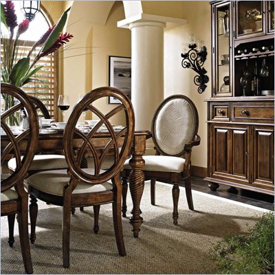 Stanley Furniture Sunset Key 7 Piece Cinnamon Bay Dining Set