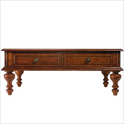 Stanley Furniture Sunset Key Birch Rectangular Cocktail Table with Glass Insert
