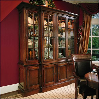 Stanley Furniture Villa Antica China Cabinet in Distressed Finish