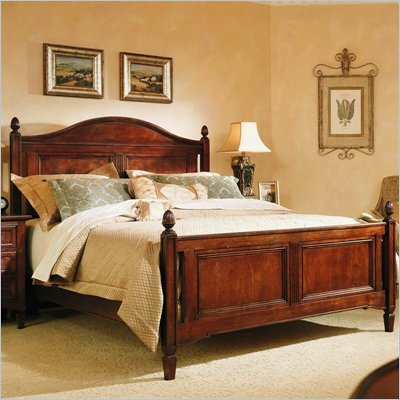 Stanley Furniture Villa Antica Panel Bed in Distressed Maple Finish