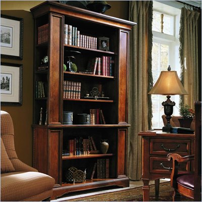 Stanley Furniture Villa Antica Library Wall Bookcase in Distressed Finish