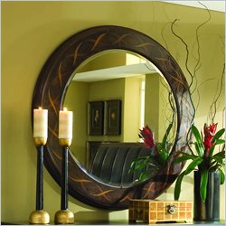 American Drew Bob Mackie Signature Round Ribbon Mirror