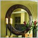 American Drew Bob Mackie Signature Round Ribbon Mirror