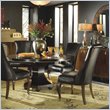 ADD TO YOUR SET: American Drew Bob Mackie Signature Round Ribbon Casual Dining Table in Rosewood Finish